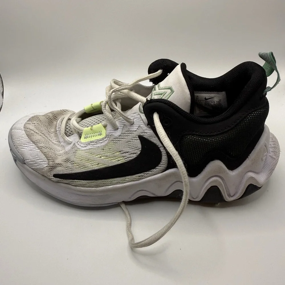 Nike Giannis Immortality 2 White Black Barely Volt DQ1943-101 Womens 6.5 / 5Y